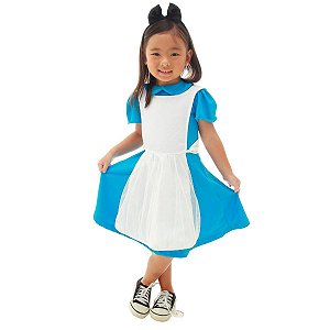 Fantasia Infantil Alice | Brinde TIARA | ALGODÃO