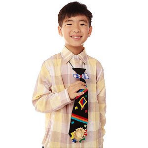 Camisa Xadrez Bege Cocada + BRINDE GRAVATA