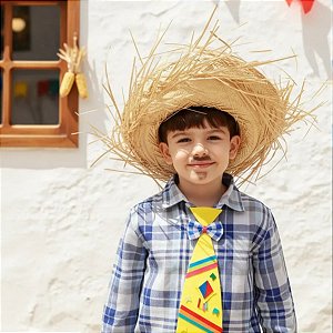Camisa Xadrez Infantil AZUL Mar de Bandeirinhas