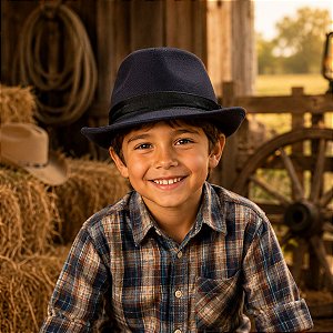 Chapéu Cowboy Infantil PRETO - NEW COUNTRY