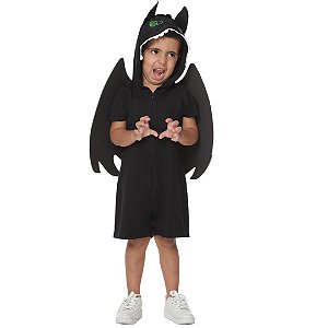 Fantasia Pijama Infantil Dragão Banguela | BRINDE ASAS DE DRAGÃO