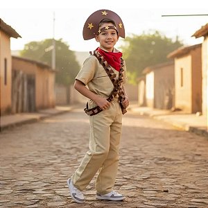 Roupa Lampião Infantil COMPLETA - LUXO - CANGAÇO