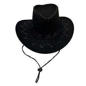 Chapéu Cowboy ADULTO PRETO - COUNTRY
