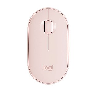 Mouse Logitech Pebble M350 Rose USB e Bluetooth sem fio