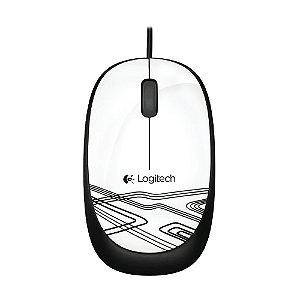 Mouse Logitech M105 USB Branco com fio