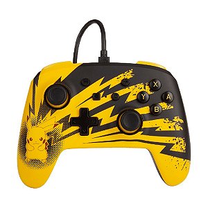 Controle PowerA com fio (Pikachu Lightning Edition) - Switch