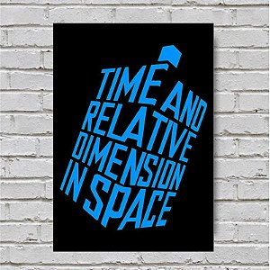 Placa De Parede Decorativa: Time And Relative Dimension In Space