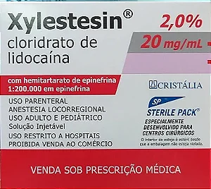 XYLESTESIN 2% - C / VASOCONTRITOR 1 FRASCO AMPOLA 20 ML - CRISTALIA