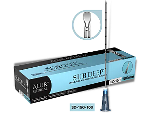 SubDeep 15G-100mm Microcânula para Subcisão - Caixa com 10 unidades