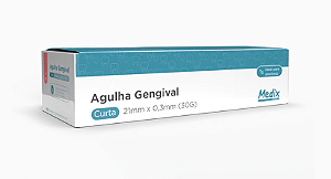 Agulha Gengival 30G (Curta) - 21x0,3mm