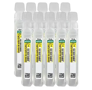 Cloreto de Sódio 9mg/ml Sol Inj IV 10ml - Equiplex