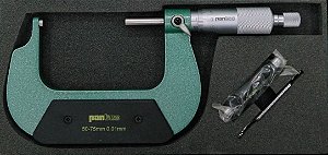 Micrometro Especial C/2 Pontas Esféricas 50-75mm/0,01mm Pantec 13260-75B