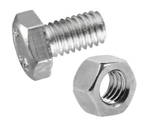 PARAFUSO COM PORCA 1/2" X 1"