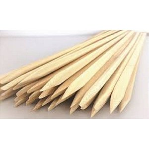 100 Espeto de bambu para churrasco 25cm palitos