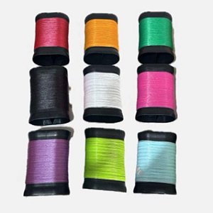 linha de nylon 500 jardas enrolada no porta linha