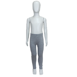 Calça Infantil Legging Menina Cotton Cinza Mescla