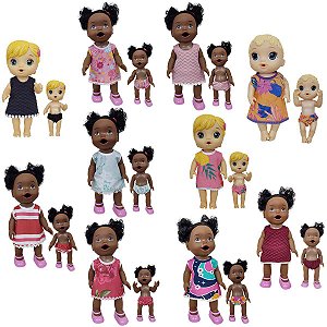 Roupas Baby Alive Kit Com 10 Vestidos + 10 Calcinhas My Litle