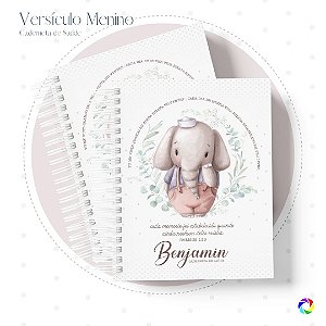 Caderneta de Saúde - Livro do Bebê - Versículo Menino - Personalize