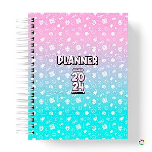 Planner Tech Feminino - 2024 Datado - Personalize - Capa 02