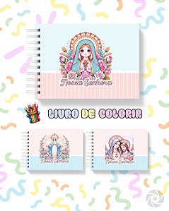 Livro de colorir tema Nossa Senhora: