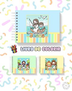 Livro de colorir Bíblia Infantil - Menino: