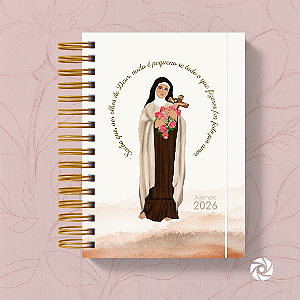 Agenda Católica 2026 | Liturgia Diária e Santo do Dia | Capa Santa Terezinha: