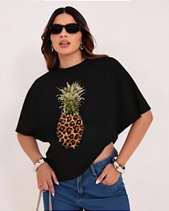 T-SHIRT OVERSIZED ESTAMPA LOCALIZADA ABACAXI