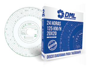 DISCO DE TACOGRAFO DML 002 1 DIA 125KM  - UN