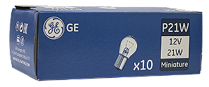 LAMPADA DE FREIO CAMINHAO GE 24V P21/5W 21/5W 2 POLOS (EMB C/ 10) 1078/1034 - UN