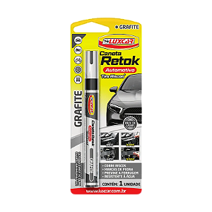 Caneta Retok Automotivo Tira Risco Grafite - Un