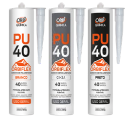 Adesivo De Construção Orbi Pu 40 Cinza - 380Gr