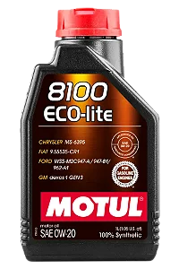 Lubrificante de motor Motul 8100 Eco Lite 0W20 SP - 1 L