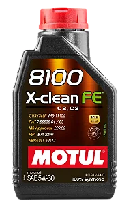 Óleo de Motor MOTUL 8100 X-CLEAN FE 5W30 SP C2/C3 1L