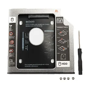 Adaptador Caddy de 12,7 mm para HD Sata de 2,5 ou SSD