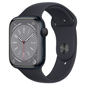 Apple Watch S8 45mm GPS - Original Lacrado na Caixa - 1 Ano de Garantia Apple