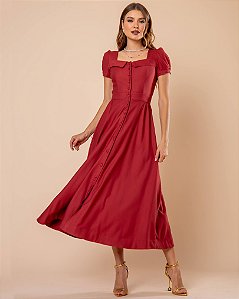 Vestido Beatrice - Vermelho