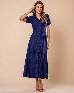 Vestido Leonora Azul Marinho
