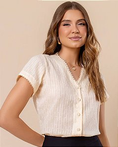 Blusa Évora Baunilha
