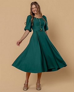 Vestido Liz - Verde Imperial