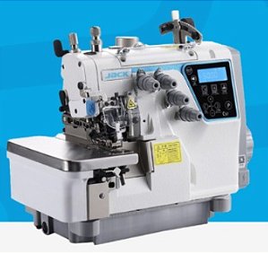 MAQUINA OVERLOQUE ELETRONICA COM TRANSPORTE SUPERIOR JACK C5T - 220 V