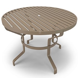 Mesa Ripado Piscina Área externa 98 cm Alumínio Fendi