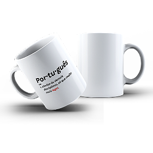 Caneca Português Matéria Português Lingua Portuguesa