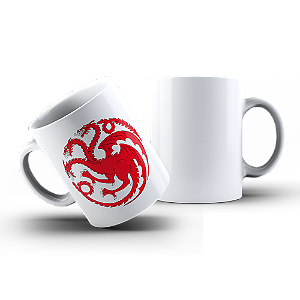 Caneca House Targaryen Game of Thrones House of The Dragon