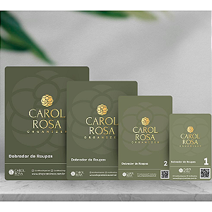 Dobradores Carol Rosa - Kit c/ 4 Tamanhos