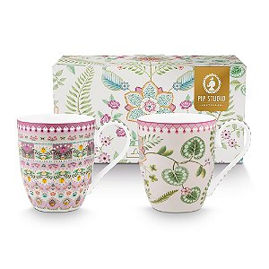 Set/ 2 Canecas Extra Grande Lily & Lotus - 450ml