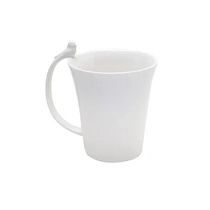 Caneca de Porcelana Birds Branco - 350ml