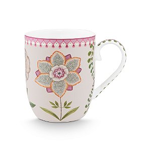 Caneca Pequena Off White Lily & Lotus - 145ml