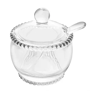 ACUCAREIRO DE CRISTAL COM COLHER PEARL 200ML