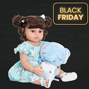 Boneca Reborn Corpo de Silicone 55 Centímetros