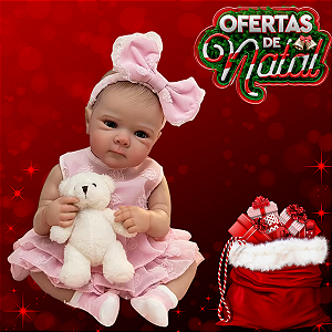 Bebê Recém nascida 48 Centímetros Corpo de Silicone Lançamento 2024